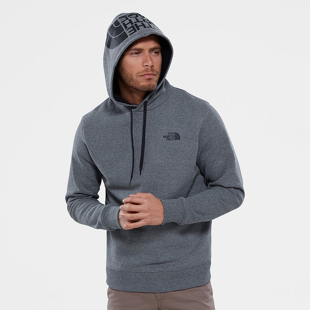 The North Face Hoodie Mens Australia - The North Face Seasonal Drew Peak Grey / Black (ZHS-278631)